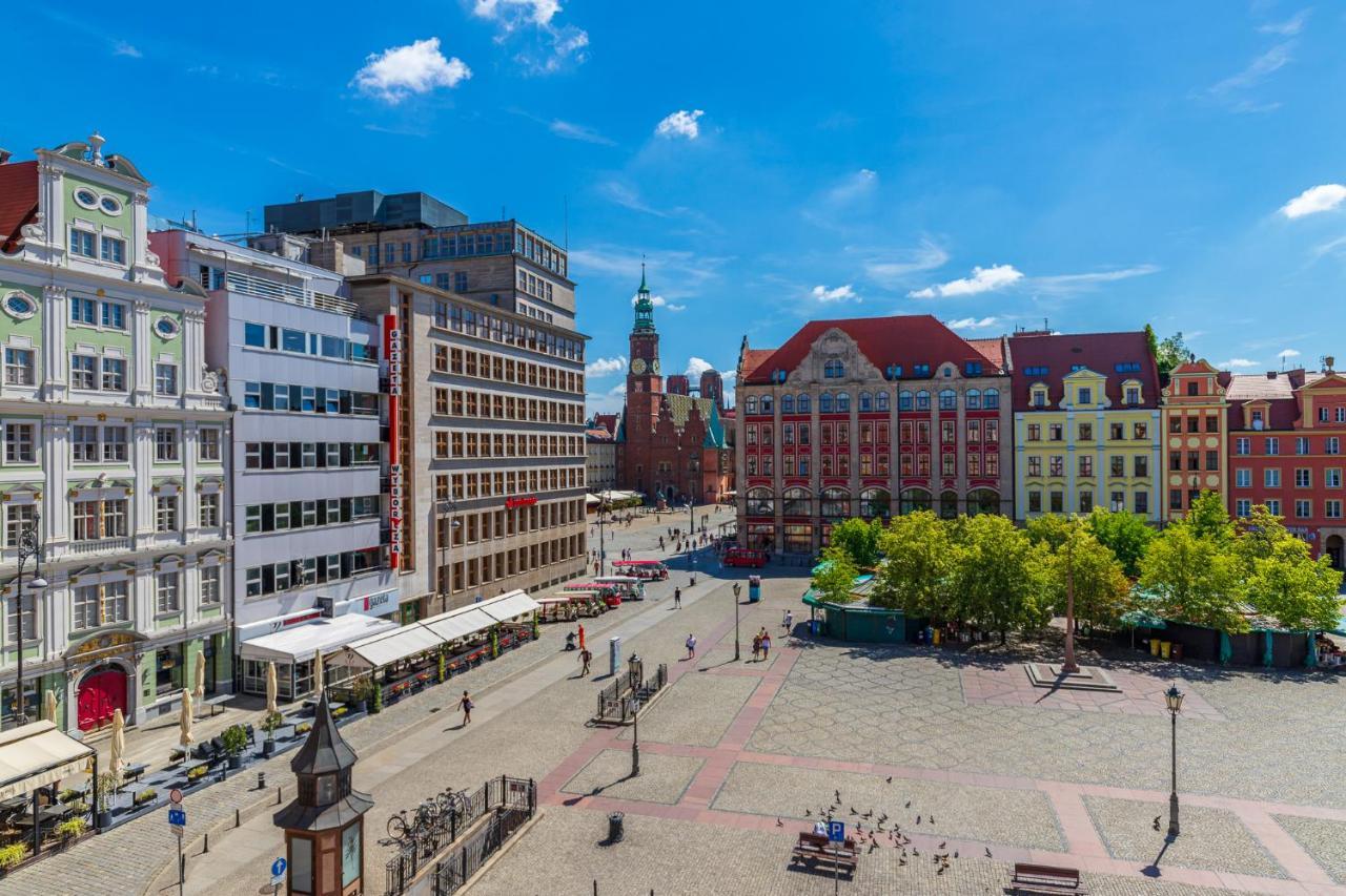 Prywatne Studio Dla 4 Osob Z Widokiem Na Rynek I Plac Solny! Βρότσλαβ Εξωτερικό φωτογραφία